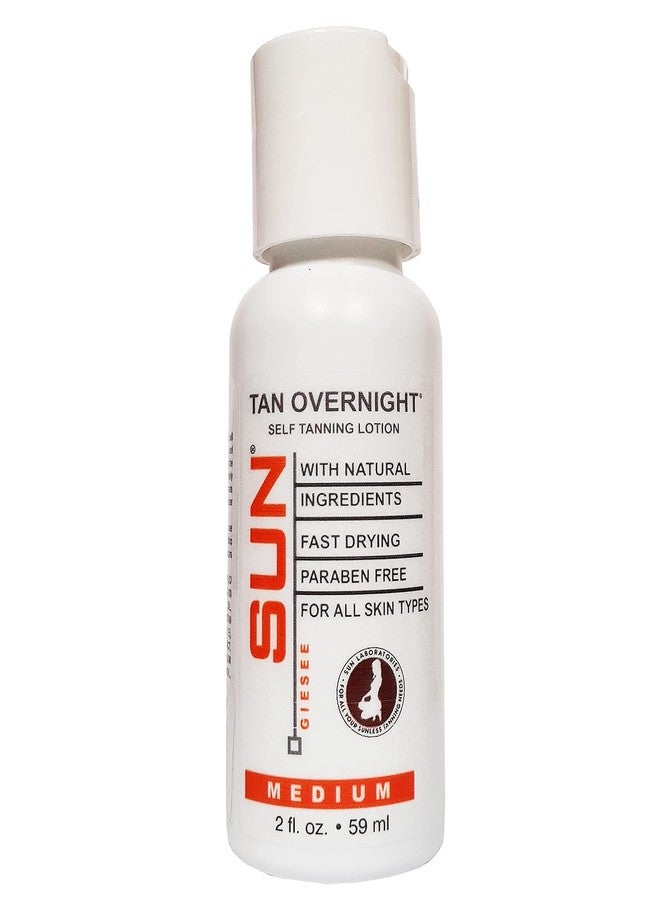 Sun Laboratories By Giesee Tanning Mitt Plus Tan Overnight Self Tanner 2 oz - Self Tanning Lotion, Medium Tone Self Tanner, Organic Sunless Tanning Lotion, Travel Size Tanning Mitt - Image 2