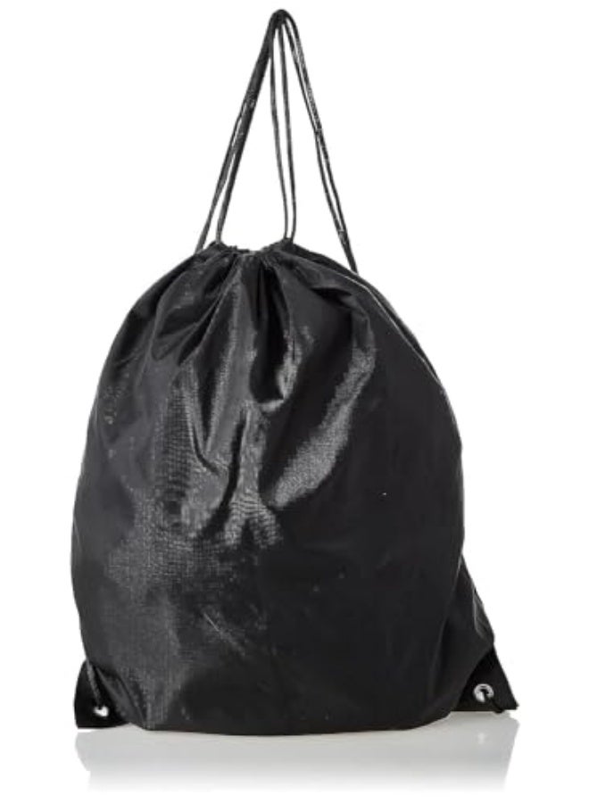 IBAMA Drawstring Bags Drawstring Backpack Bulk Cinch Tote for Women Men Children Draw String Back Sack Storage Bag for Party Gym Sports ShoppingBlack, 44 X 33cm