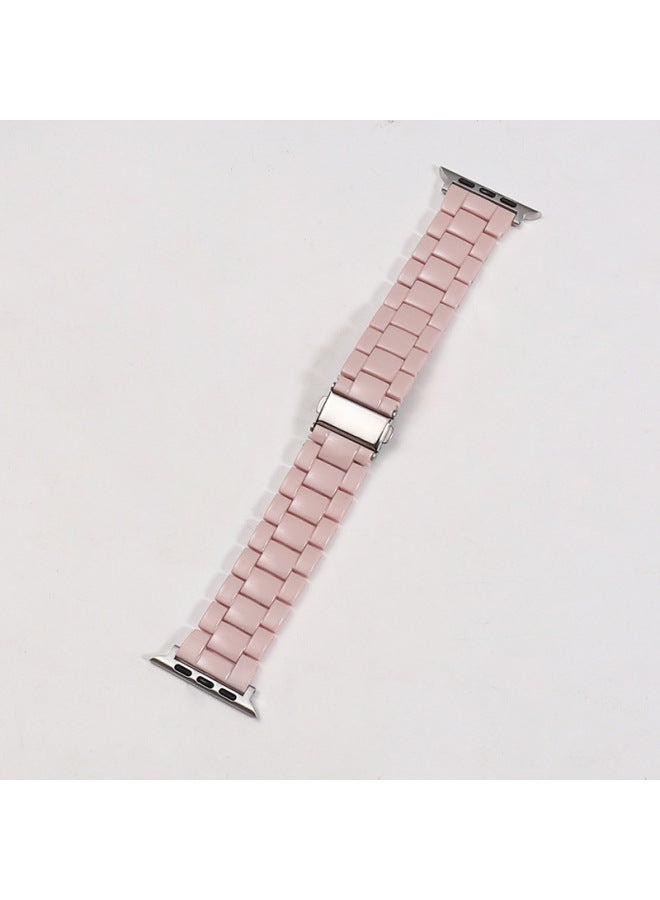 YLZ For Smart Watch Strap Straight Apple Ultra Candy Color Acrylic Transparent Rainbow Strap - Image 1