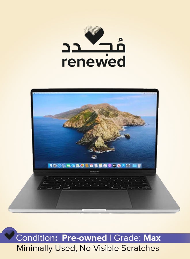 ابل  تم تجديده - كمبيوتر محمول Macbook Pro A2141 (2019) مزود بشريط لمس ومعرف باللمس بشاشة مقاس 16 بوصة ومعالج إنتل كور i9/الجيل الثامن وذاكرة وصول عشوائي سعة 16 جيجابايت ومحرك أقراص SSD سعة 1 تيرابايت وبطاقة رسومات AMD Radeon Pro 5500M سعة 4 جيجابايت باللغة الإنجليزية رمادي فلكي - Image 1
