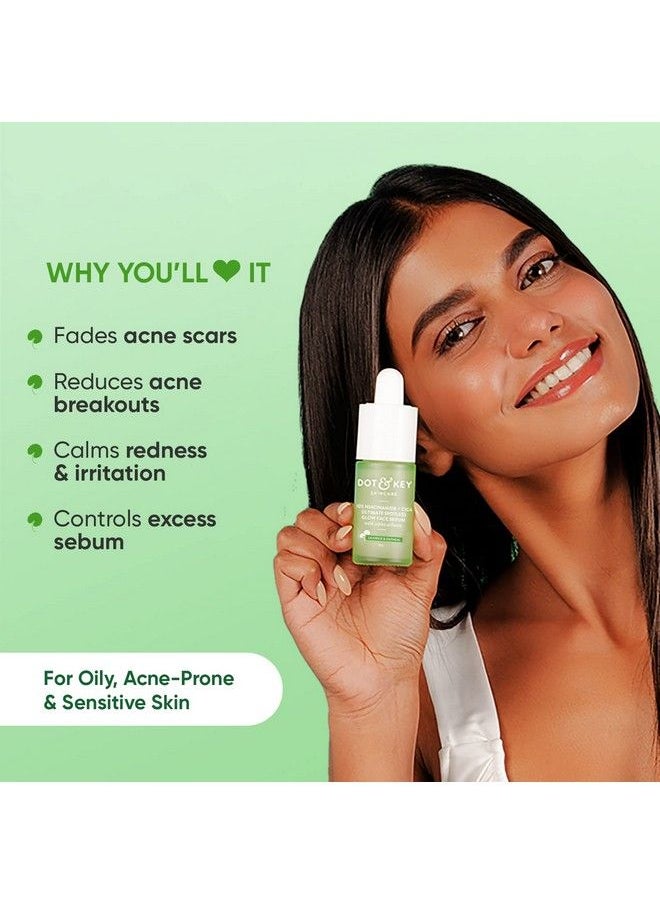 Dot & Key - 10% Niacinamide Cica Face Serum Reduces Acne & Dark Spot Excess Oil; For Oily Acne Prone & Sensitive Skin; 20Ml - Image 1