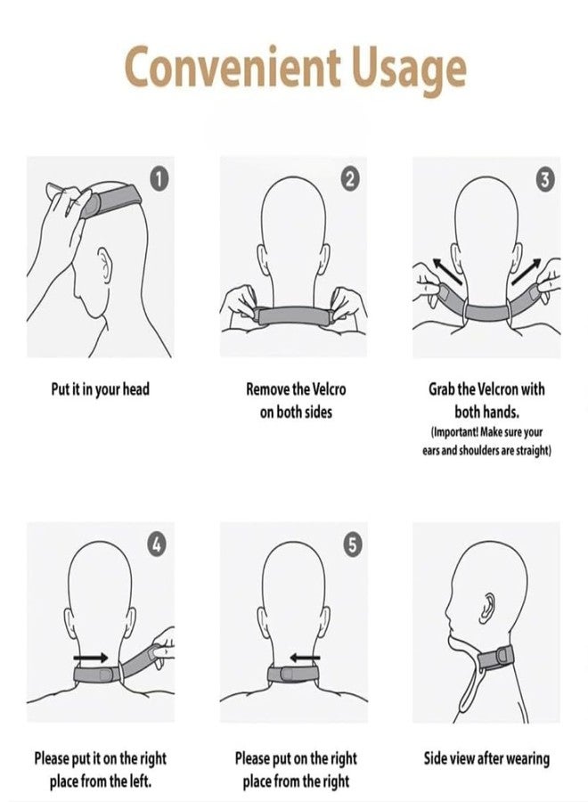 NEXORA Neck Posture Support Brace with Chin and Chest Holder, Adjustable Forehead Strap Design - Image 4
