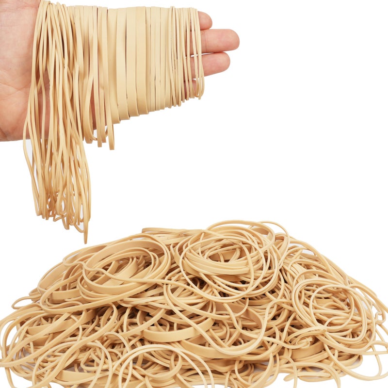 HSNOHSN Rubber Bands, 0.5bl Assorted Size Rubber Bands Elastics Band for Office Supplies rubber band size 19 size 32 size 64 size 117A size 4.8in - Image 3