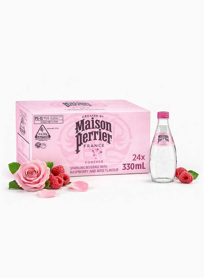 Maison Perrier مشروب غازي بنكهة التوت والورد 24*330مل - Image 2