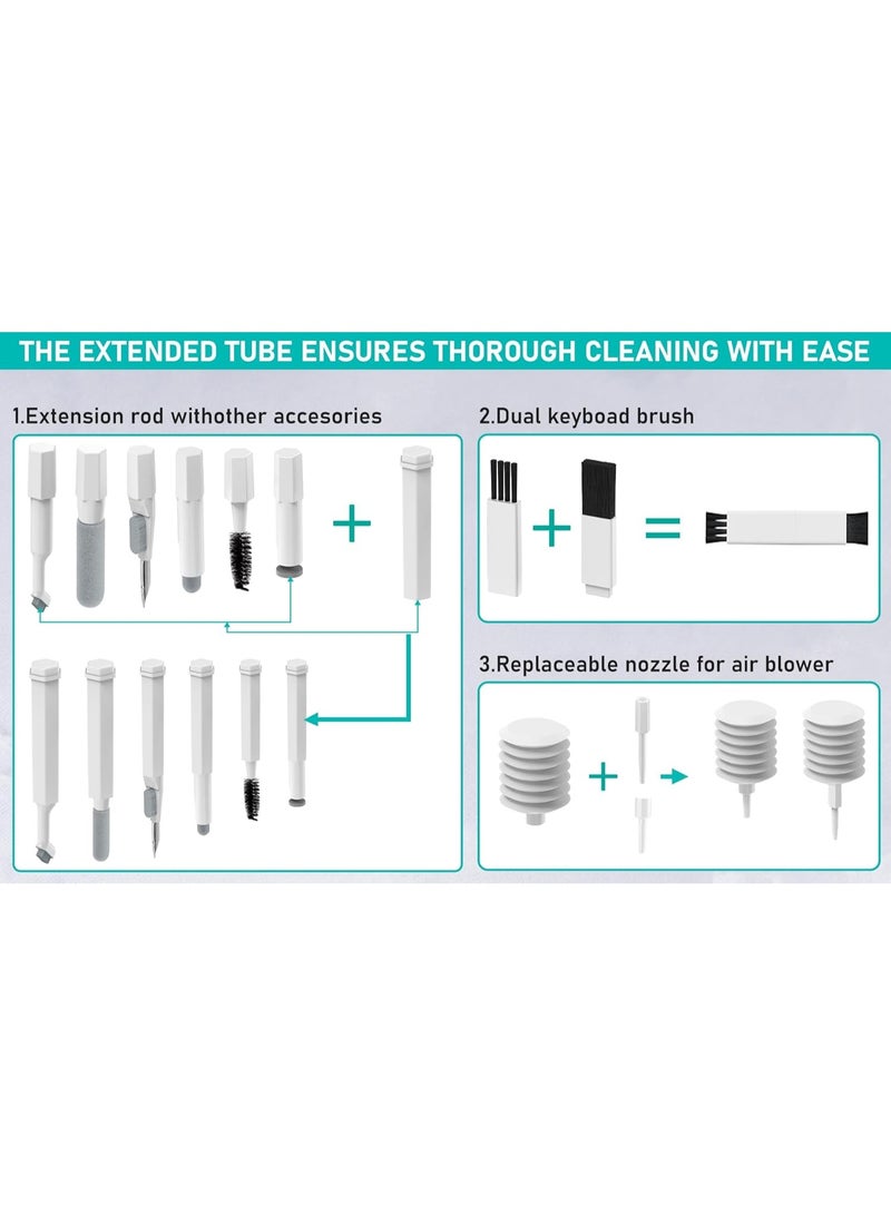 REBENUO Ultimate 20-in-1 Cleaning Kit for Keyboards, Laptops, AirPods Pro, and Screens – Includes Brushes and More - Image 5