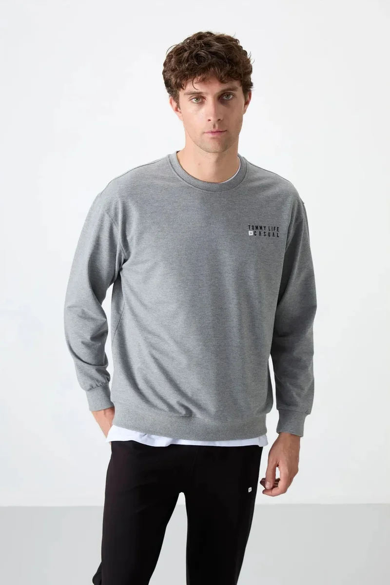 Tommylife TOMMY Oversized Crew Neck Sweatshirt And Pants Set