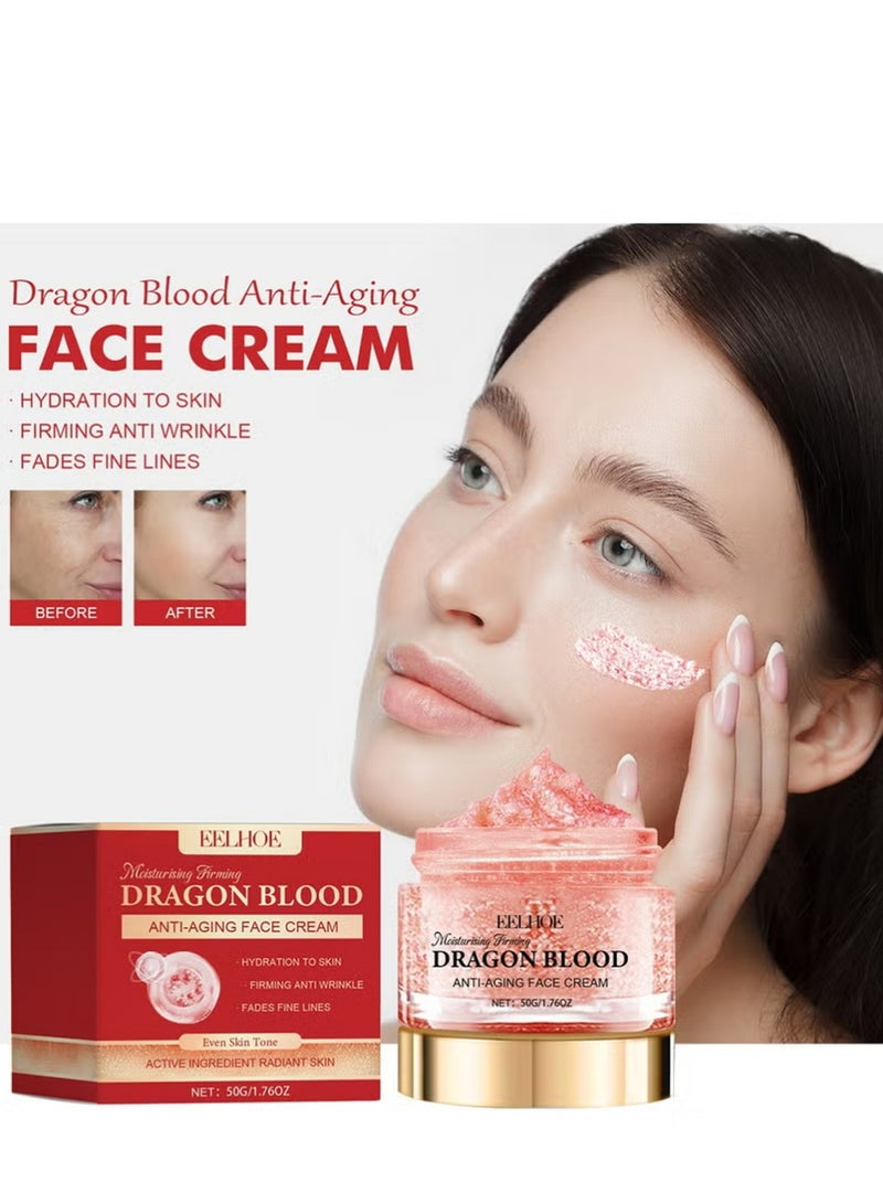 EELHOE Retinol Placenta Dragon Blood Cream, Dragons Blood Easy Cream Moisturizers, Dragons Blood Cream For Anti Wrinkle, Nourishing & Hydrating, For All Skin Types (50g) - Image 1