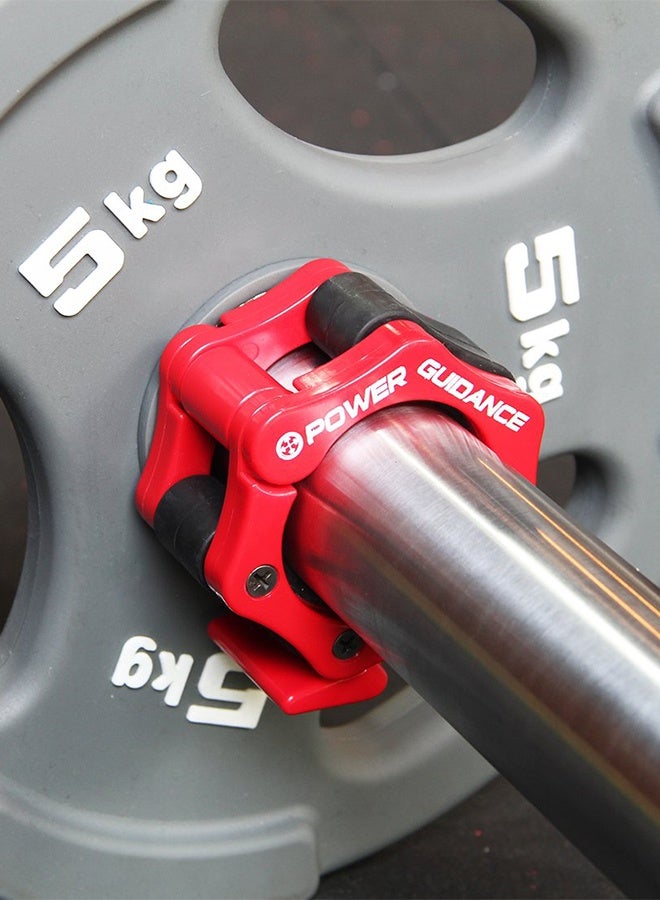 POWER GUIDANCE 50MM Barbell Clamp Collar, Locking Olympic Bar Quick Release Collar Clips for Weightlifting Training Exercise - Image 4