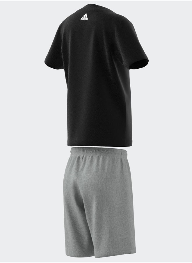 Adidas - Essentials Logo Tee And Short Set - Image 1