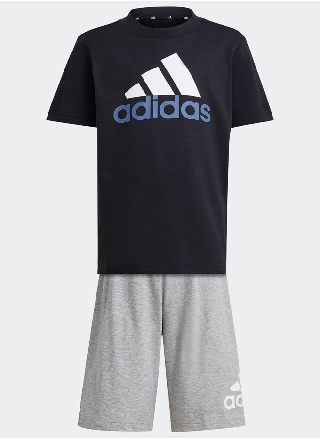 Adidas - Essentials Logo Tee And Short Set - Image 1