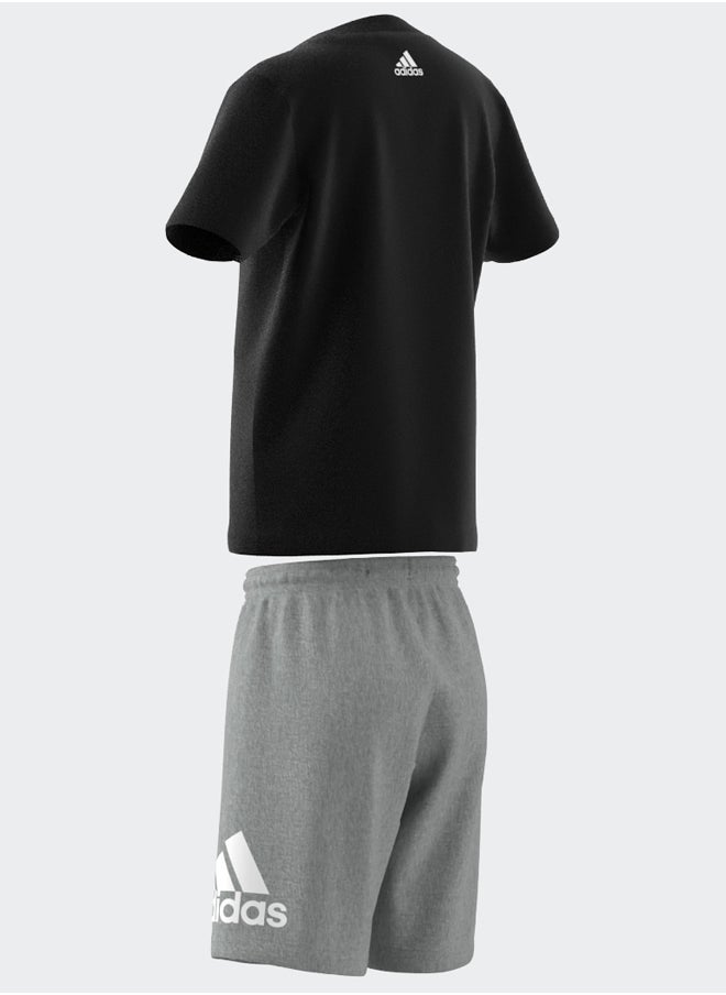 Adidas - Essentials Logo Tee And Short Set - Image 1