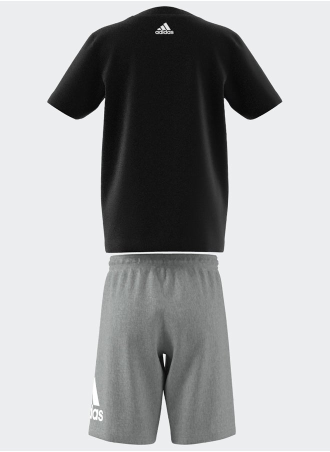 Adidas - Essentials Logo Tee And Short Set - Image 1