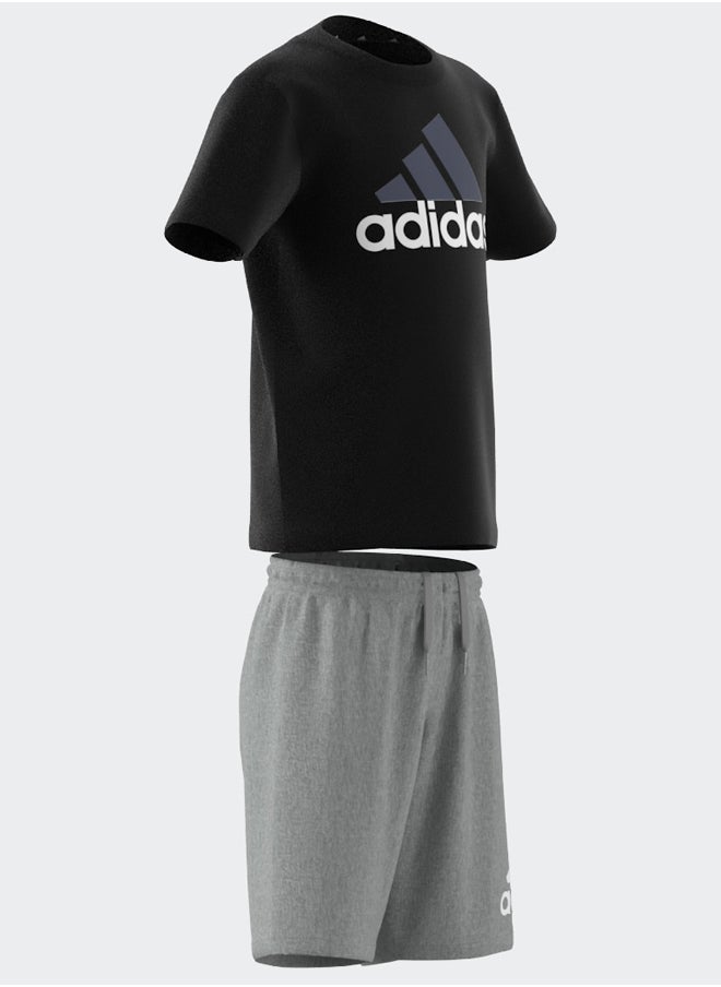 Adidas - Essentials Logo Tee And Short Set - Image 1
