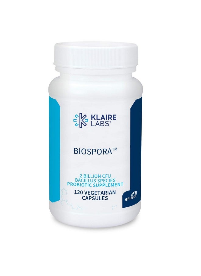 Biospora Probiotic Bacillus Coagulans & Subtilis 2 Billion Cfu For Digestive & Immune Support Soil Based (Sbo) & Shelf Stable Spore Forming Probiotic For Men & Women (120 Capsules)