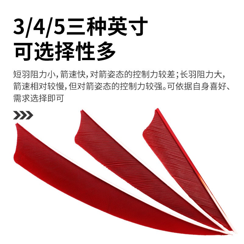 Shield-Shaped Bow And Arrow Feather 4Inch Pure Color Real Feather Feather Turkey Feather Supply Sale 12 Colors - Image 5