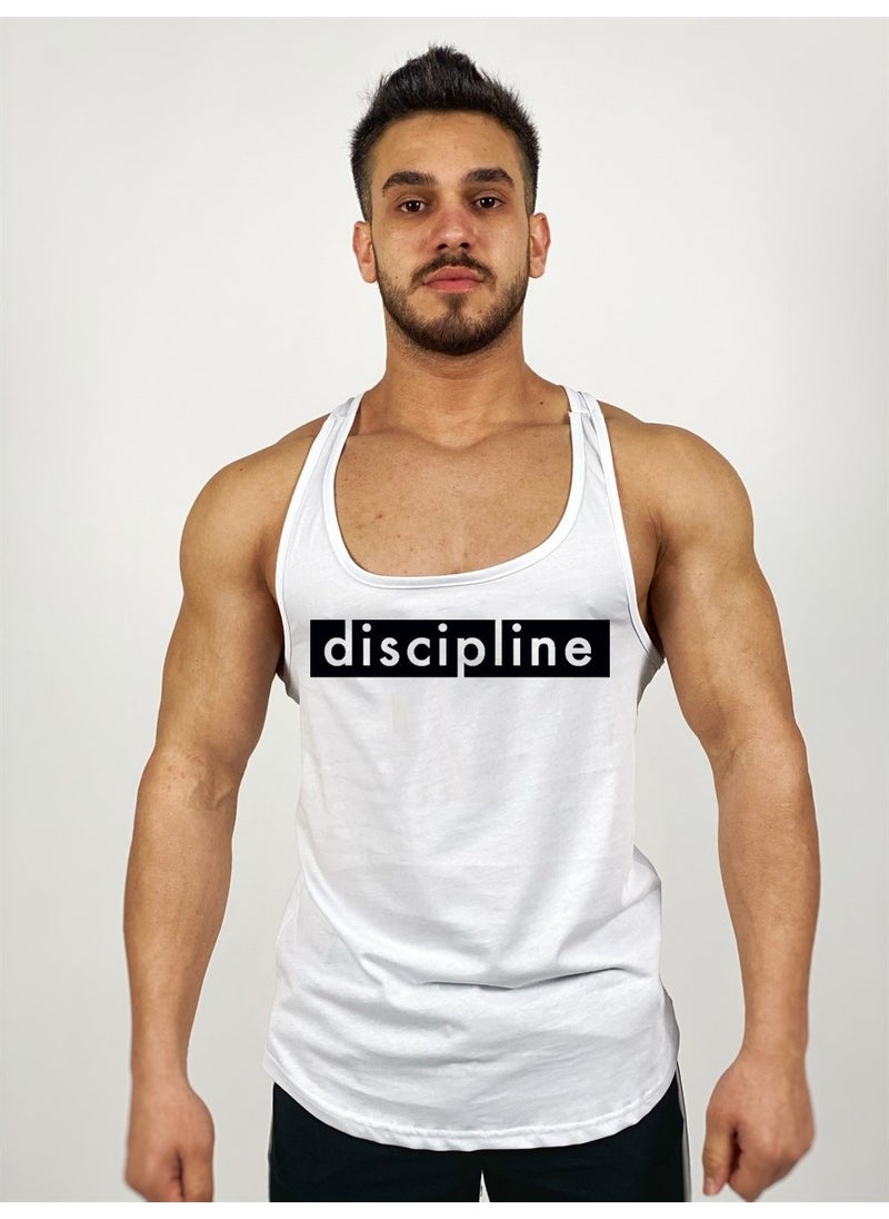 Black İstanbul - Discipline Printed Fitness Tank Top - Image 1