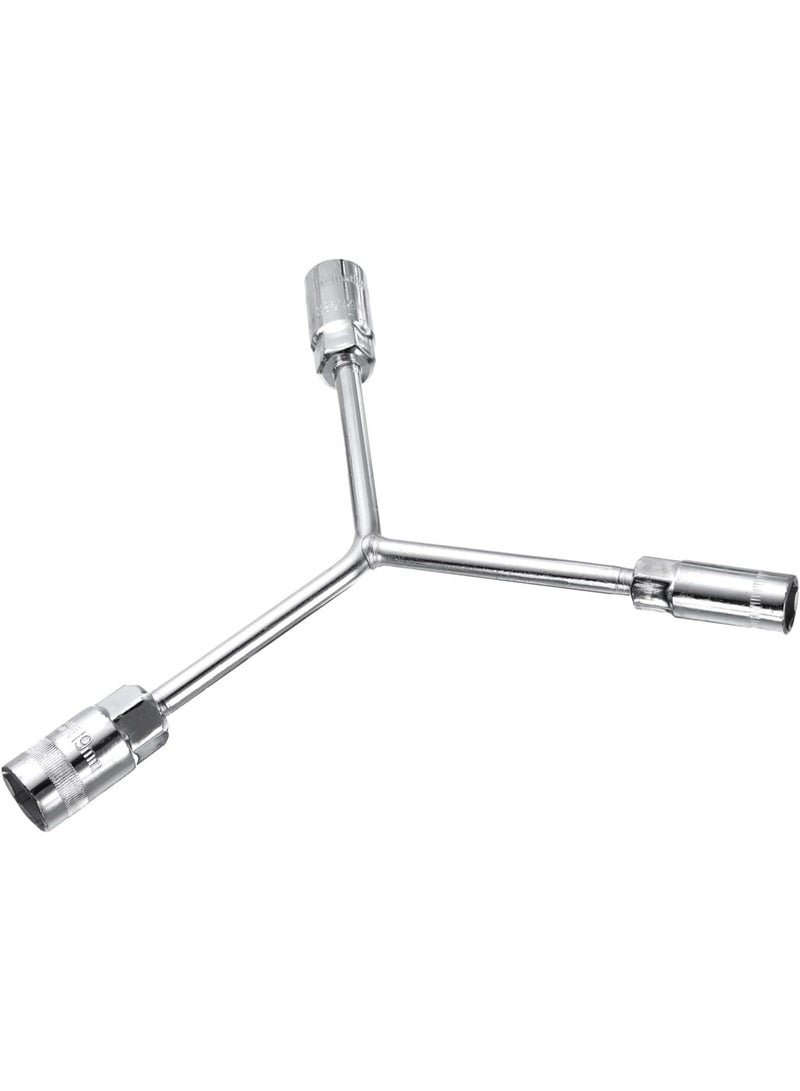 GGOOT Y-Shaped 3 Way Socket Wrench 14mm 17mm 19mm Long Arm Y-Type 6-Point Hexagon Spanner Hex Wrench Torque Spanner Socket for Car Motorcycle Repair Hardware Tools  - Image 3