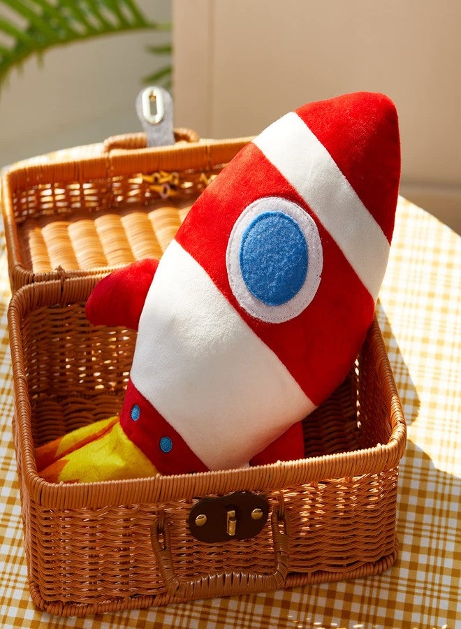 BSTAOFY Light up Red Rocket Plush Toys Stuffed LED Glow Soft Cozy Nightlight Kids Gifts for Toddlers on Birthday Valentines Christmas, 14.5’’ - Image 4