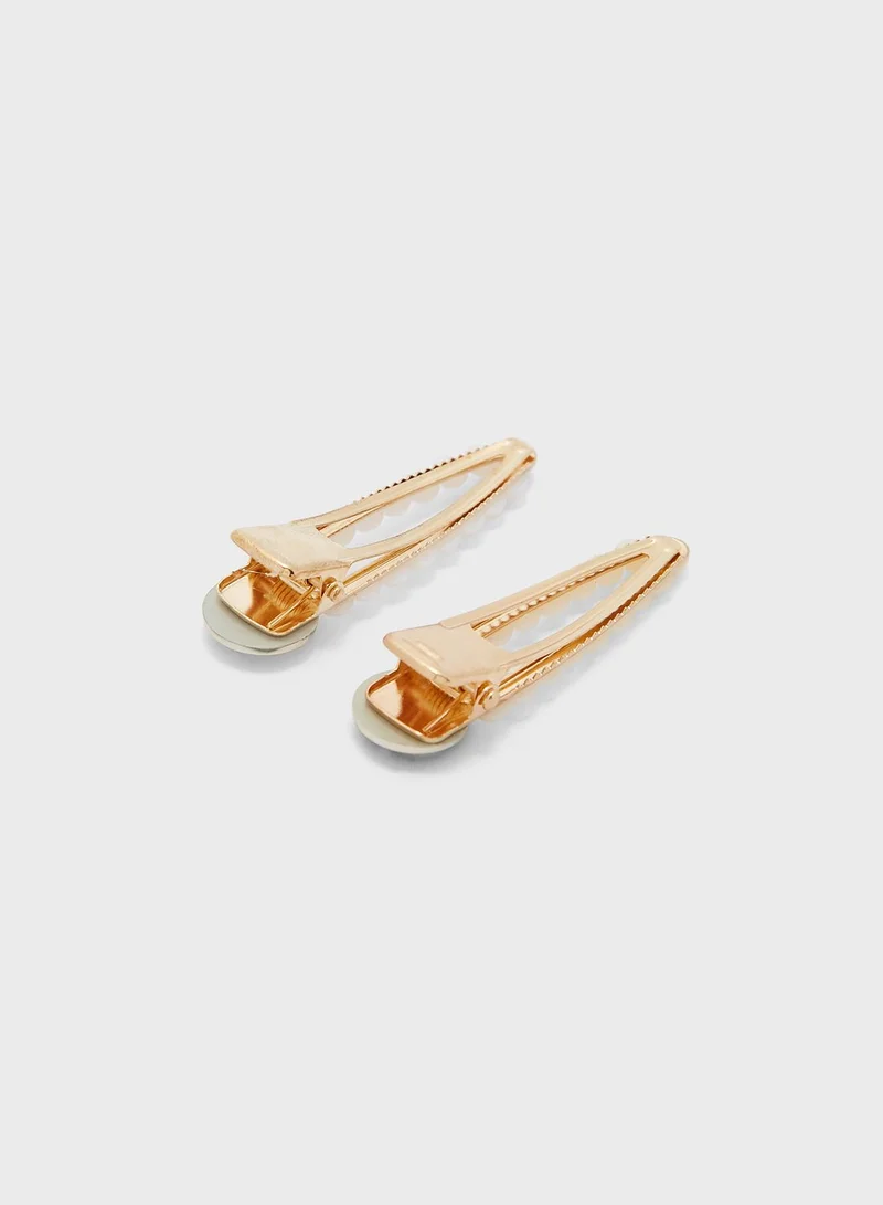 Ginger 2 Pack Smiley Hair Clips