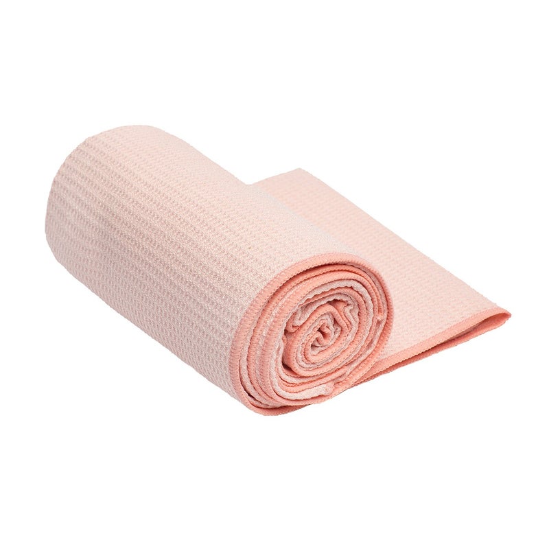Shandali Hot Yoga Towel - Stickyfiber Yoga Towel - Mat-Sized, Microfiber, Super Absorbent, Anti-Slip, Injury Free, 24" x 72" - Bikram Yoga Towel - Exercise, Fitness, Pilates - Sakura Pink - Image 2