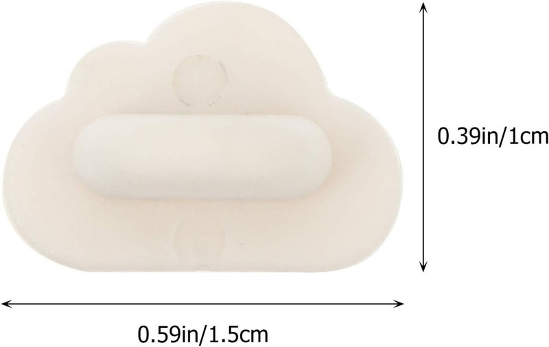 كلاراكو 100 قطعة من ملحقات البروش، دبوس القابض، ظهر دبوس الياقة، دبوس الفراشة، ظهر دبوس الزي الرسمي، ظهر دبوس الربط، ظهر دبوس الفراشة، دبوس القابض الفراشي، قفل القوس، مطاط أبيض - Image 2