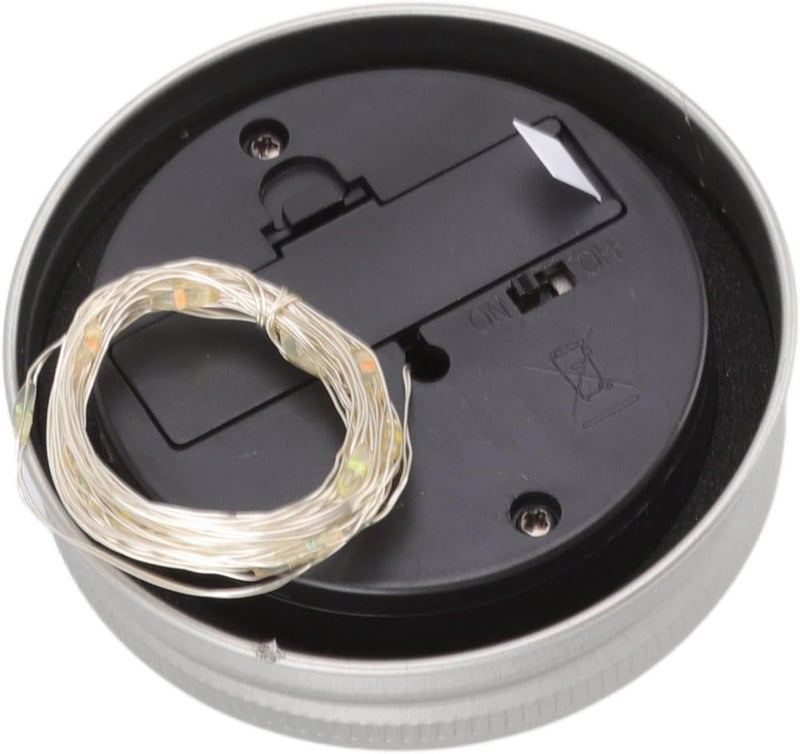 klarako LED Outdoor Solar Mason Jar Light Lid Waterproof Flame Solar Fairy String Lids for Normal Jars 6.6 Feet - Image 2