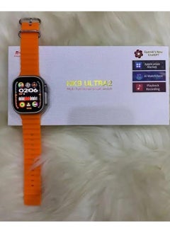 HK HK9 ULTRA 2 Series 9 Wearfit Pro SmartWatch SUPER AMOLED Display Open AI Chat GPT GPS NFC Bluetooth V5 Call Wireless Charger 49mm (Orange)  - Image 2