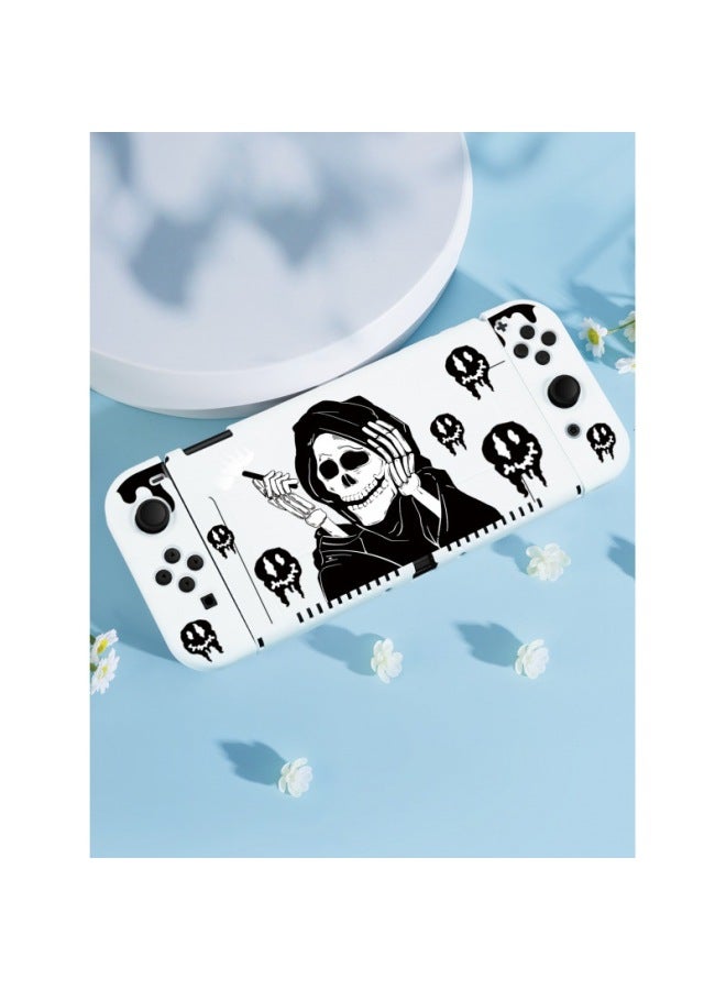 Nintendo Switch Protective Case Halloween Skull Nsoled Split Silicone Soft Handle Swich Hard Case 