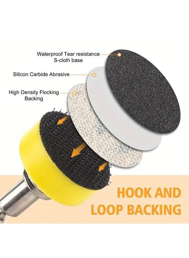 240 Pcs 1 Inch Hook And Loop Sandpaper 60 10000 Grit Wet Dry With Backing Pads - Image 4
