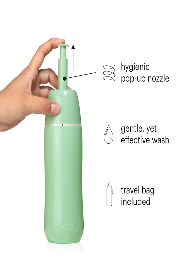 Brondell GoSpa Advanced Peri Bottle, Portable Bidet for Travel-Pop-Up Nozzle System for Postpartum & Perineal Care, Compact Bidet with Discreet Travel Bag for Convenient Storage-400mL, Green - Image 3