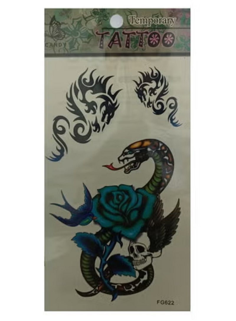 Temporary tattoo in the shape of a cobra with a unique and attractive design - Image 2