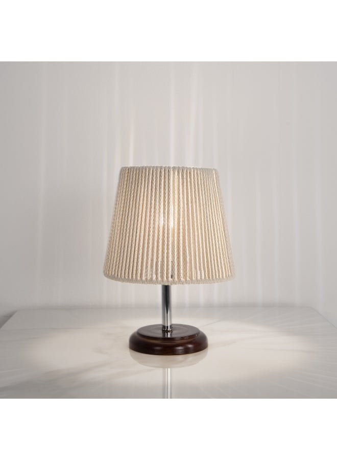 Macrame Boho Table Lamp  Beige  25x60 cm