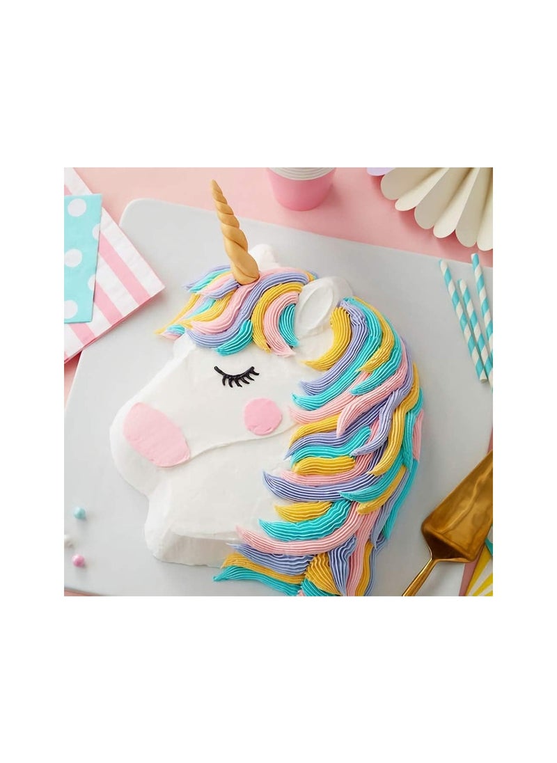 1PCS Unicorn Silicone Cake Pan,Unicorn Bread Baking Tray Large Non-Stick Silicone Biscuits Dessert Bakeware for Baking DIY Party Decorating Muffin Cake Mold