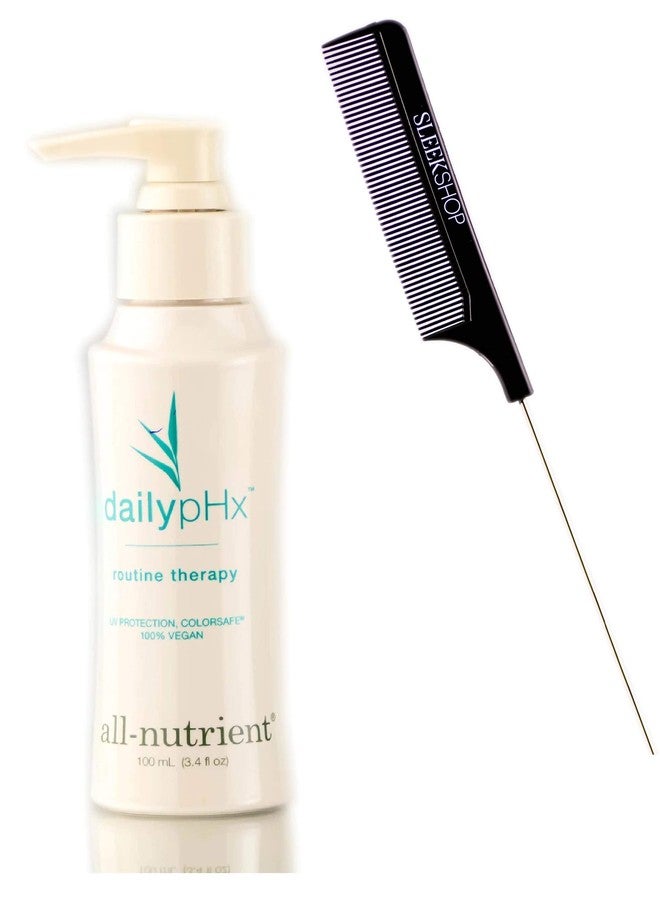 All Nutrient Daily pHX Routine Therapy, Leave In Protein Conditioner Hair Treatment (w/Sleek Comb) DailypHx, UV+ Color Protection, 100% Vegan (3.4 oz / 100 ml)