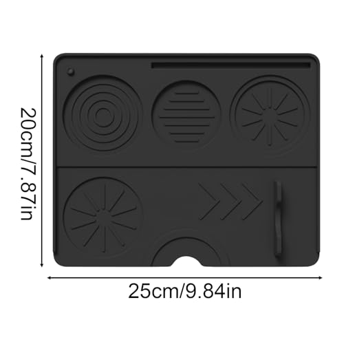 DIANZHU Coffee Tamper Mat, Food Grade Portafilter Holder, Tamper Mat, Slip-Proof, Consistent Pressure, 25x20cm, for Countertop Morning Birthday Shop Men Women Enthusiasts - Image 4