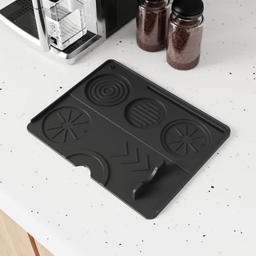 DIANZHU Coffee Tamper Mat, Food Grade Portafilter Holder, Tamper Mat, Slip-Proof, Consistent Pressure, 25x20cm, for Countertop Morning Birthday Shop Men Women Enthusiasts - Image 2