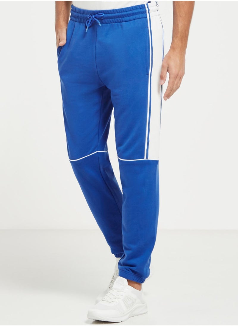 Kappa - Logo Drawstring Colour Block Sweatpants - Image 1