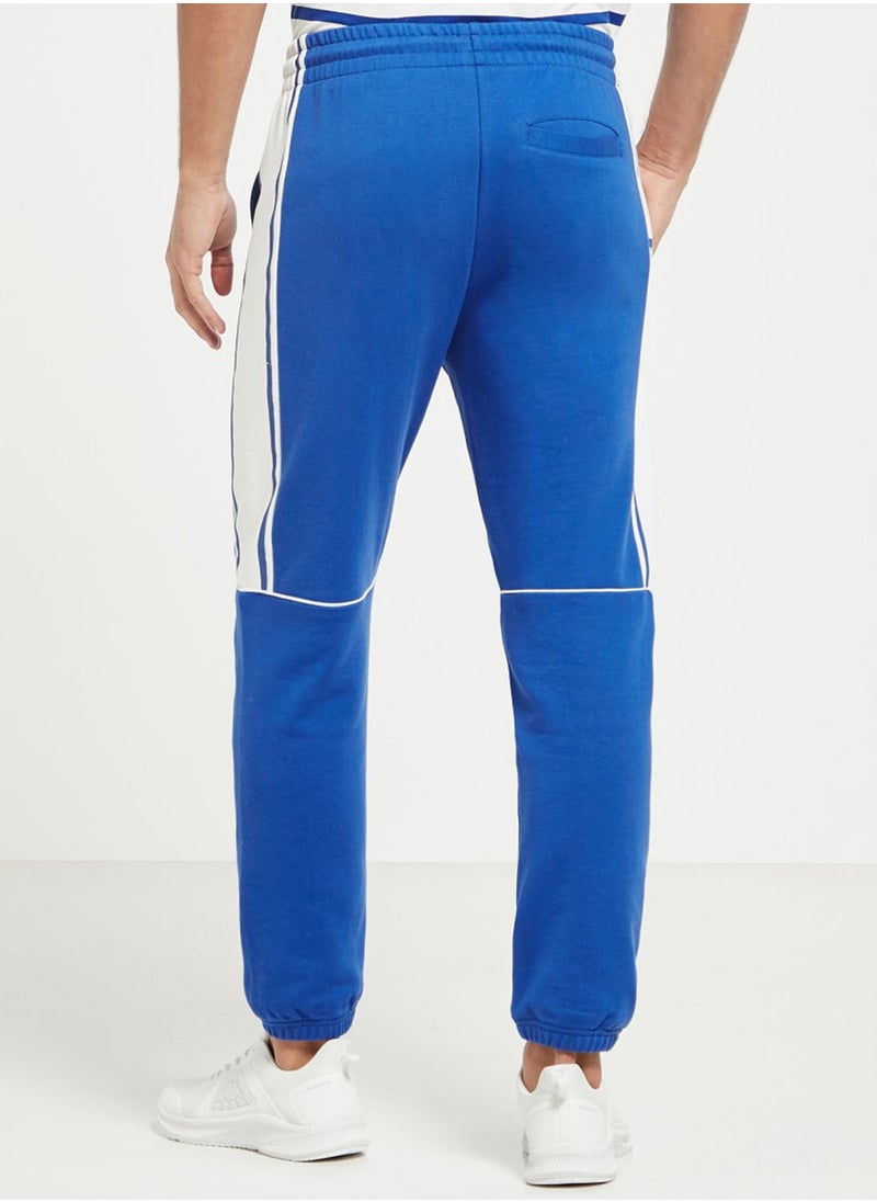 Kappa - Logo Drawstring Colour Block Sweatpants - Image 1