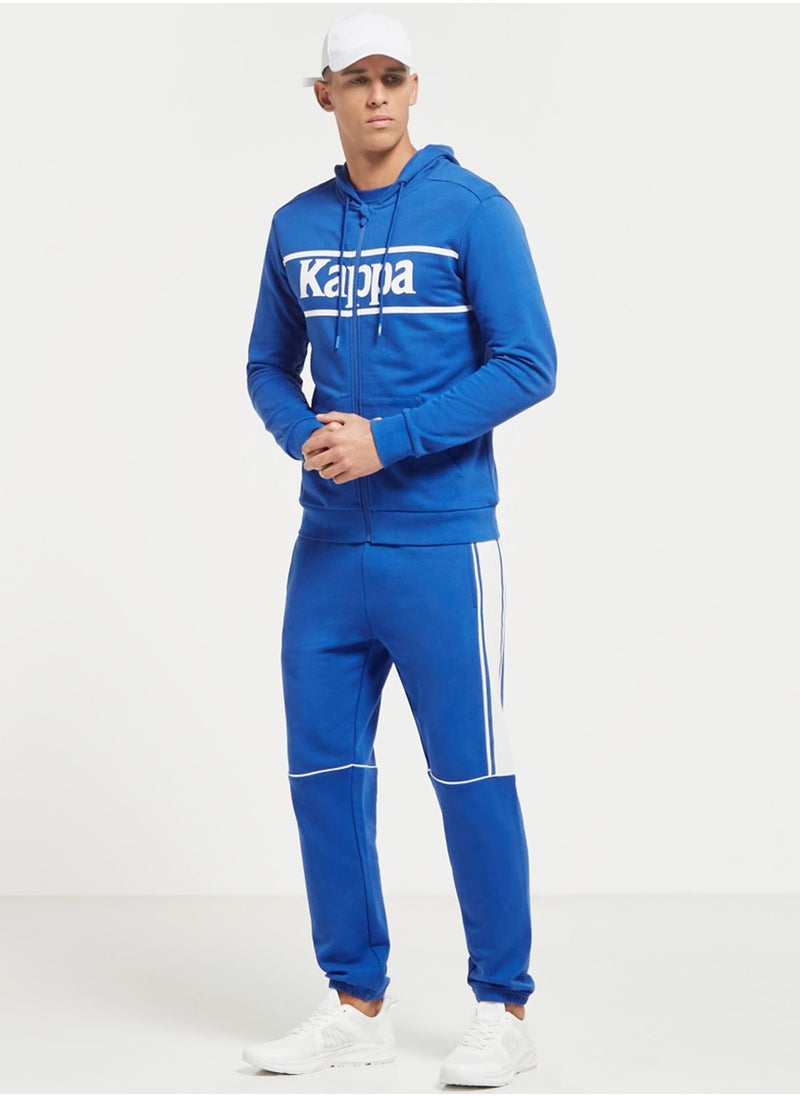 Kappa - Logo Drawstring Colour Block Sweatpants - Image 1