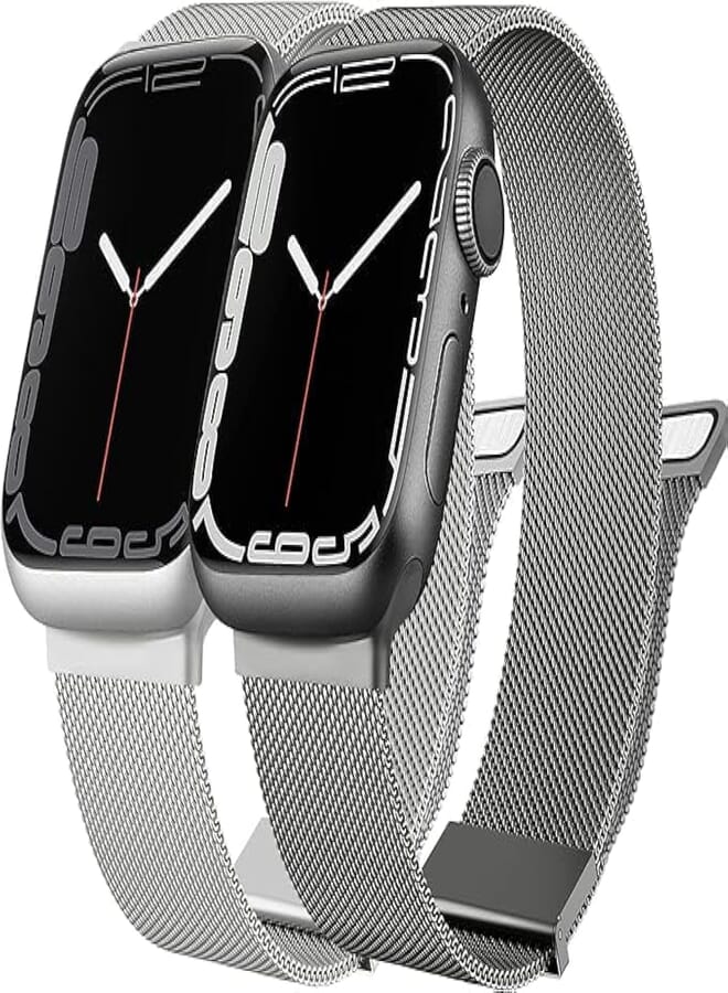 Next store Compatible with Apple Watch Bands 49mm 45mm 44mm 42mm, Replacement Bands Compatible with iWatch Series 8 7 6 5 4 3 2 1 SE for Men Women (2 Pack)