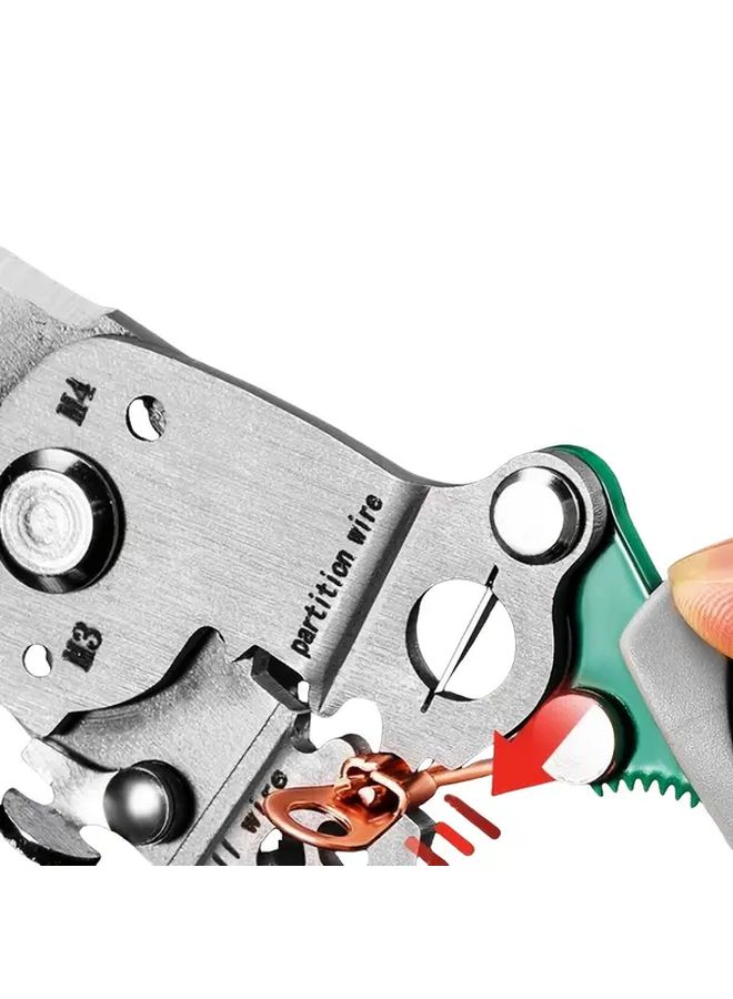 1pc Multifunctional Folding Wire Stripping Pliers Adjustable Cable Cutter Handheld Tool - Image 5