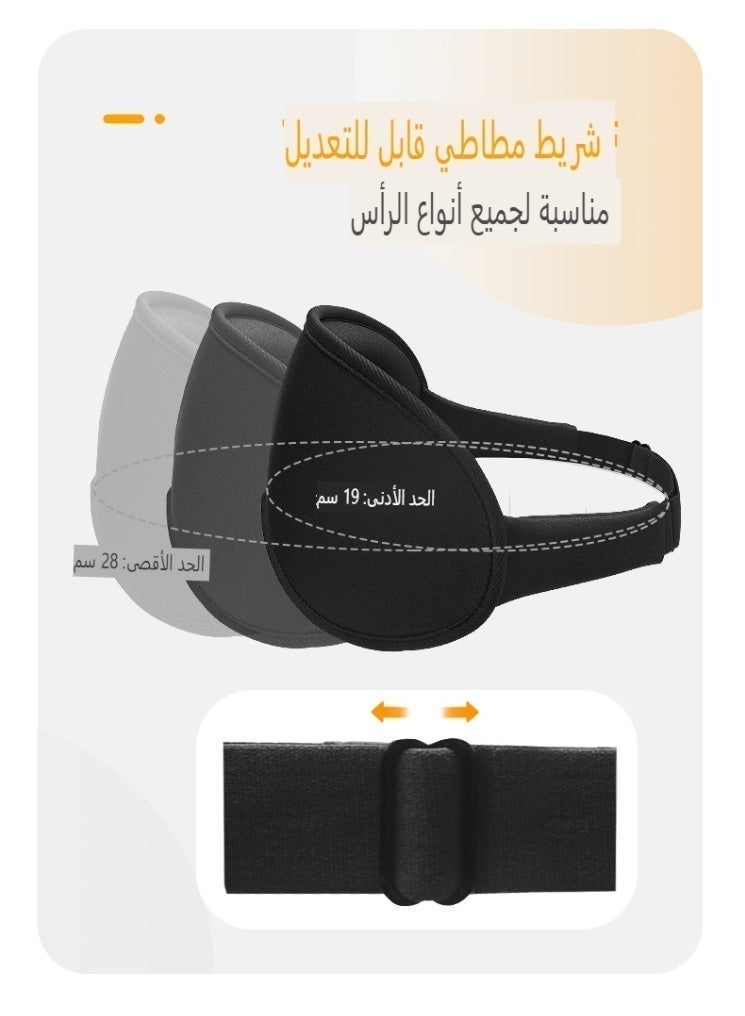 The Latest 3D Integrated Hollow Nose Wing Design Zero Eye Pressure Sleep Eye Mask for Side Sleeper Men Women, Soft Lightweight Light Blocking Sleeping Mask with with Nasal Wing - Image 5