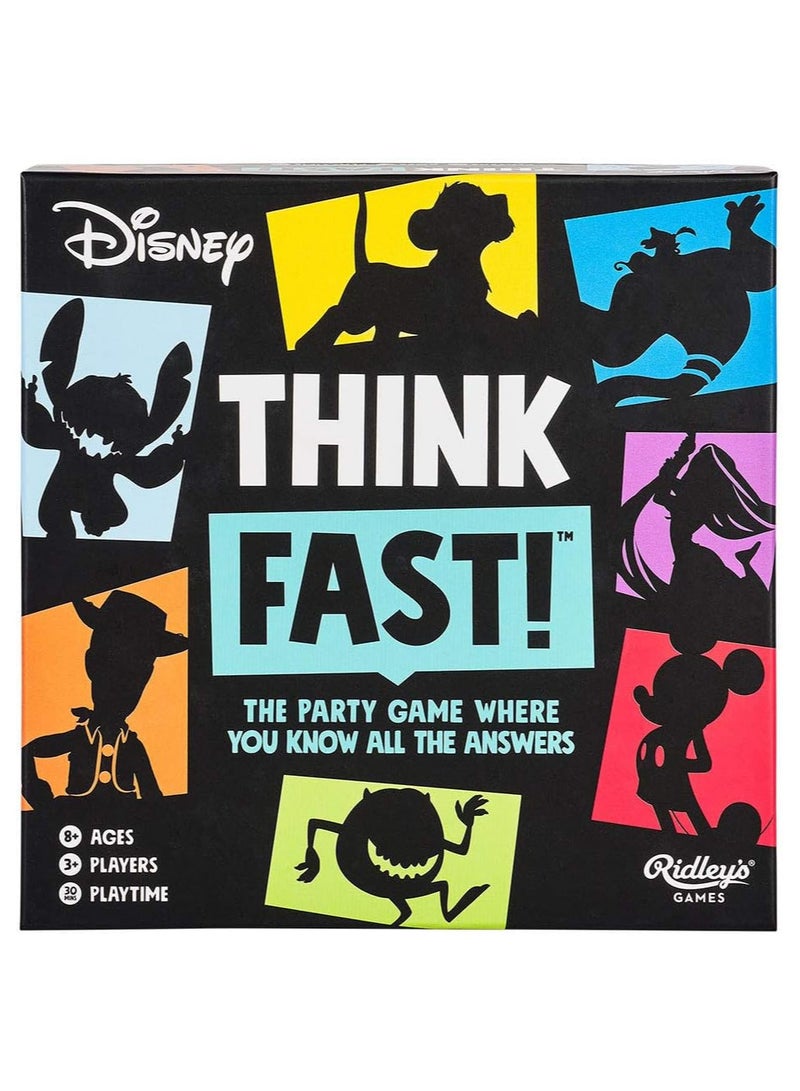 Ridley's Disney Think Fast - Trivia Party Game - Quiz Cards - Image 2