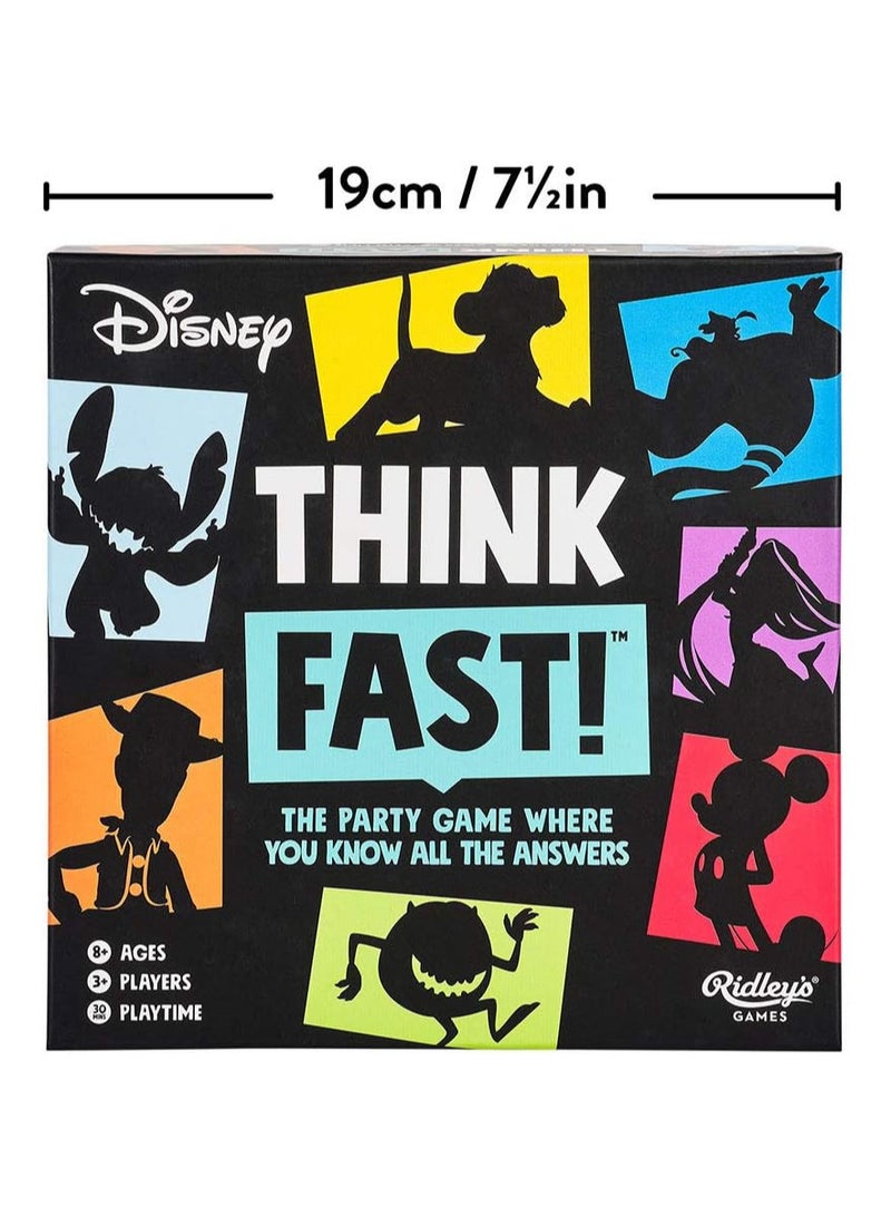 Ridley's Disney Think Fast - Trivia Party Game - Quiz Cards - Image 4