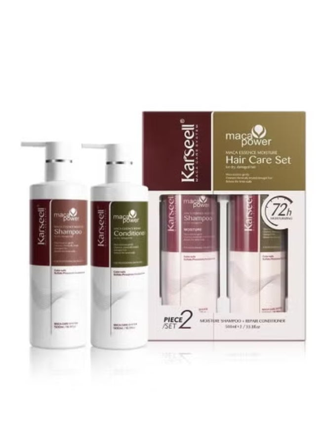 كارسيل مجموعة شامبو وبلسم الشعر بالكولاجين من كارسيل - مجموعة العناية بالشعر المغذي والمُصلح والمقوي - Image 1