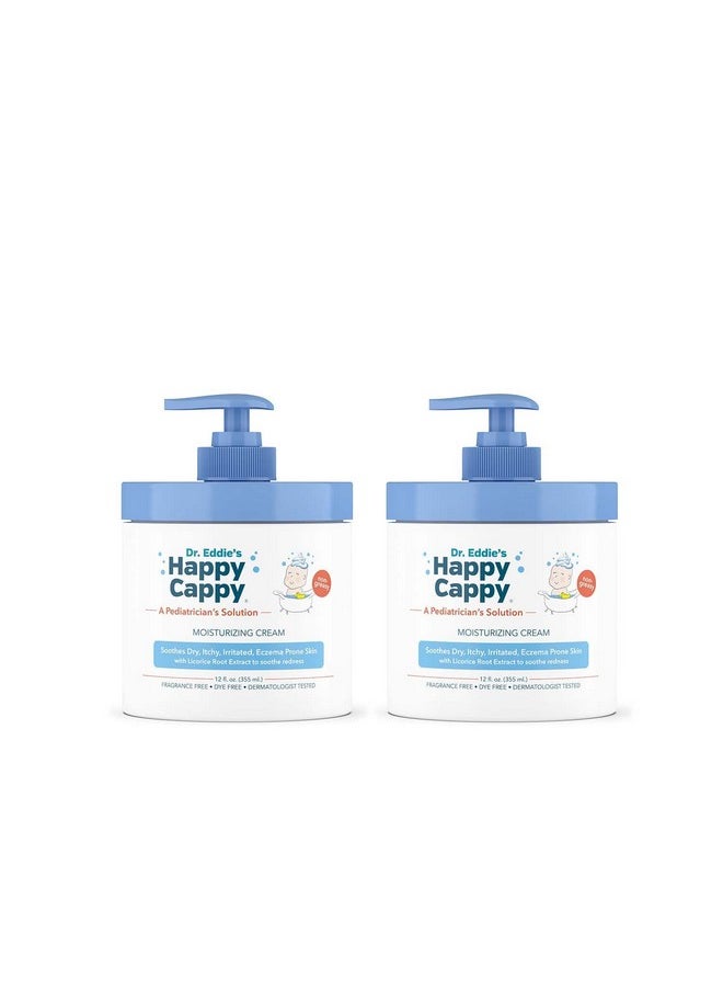 Happy Cappy - Dr. Eddie'S Pediatricianformulated Moisturizing Baby Lotion Gentle Paraben Free Hypoallergenic Sulfate Free Soothes Dry Skin Eczema And Reduces Redness 12 Oz Each 2Pack - Image 1