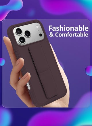 جراب iPhone 17 Pro Max مع حامل للإصبع وغطاء هاتف متعدد الوظائف ومضاد للصدمات وغطاء حامل هاتف اثنين في واحد لهاتف iPhone 17 Pro Max مقاس 6.9 بوصة - view 3