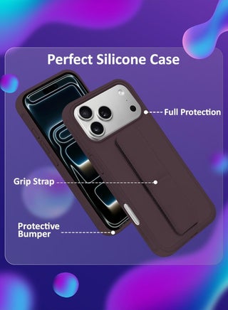 جراب iPhone 17 Pro Max مع حامل للإصبع وغطاء هاتف متعدد الوظائف ومضاد للصدمات وغطاء حامل هاتف اثنين في واحد لهاتف iPhone 17 Pro Max مقاس 6.9 بوصة - view 5