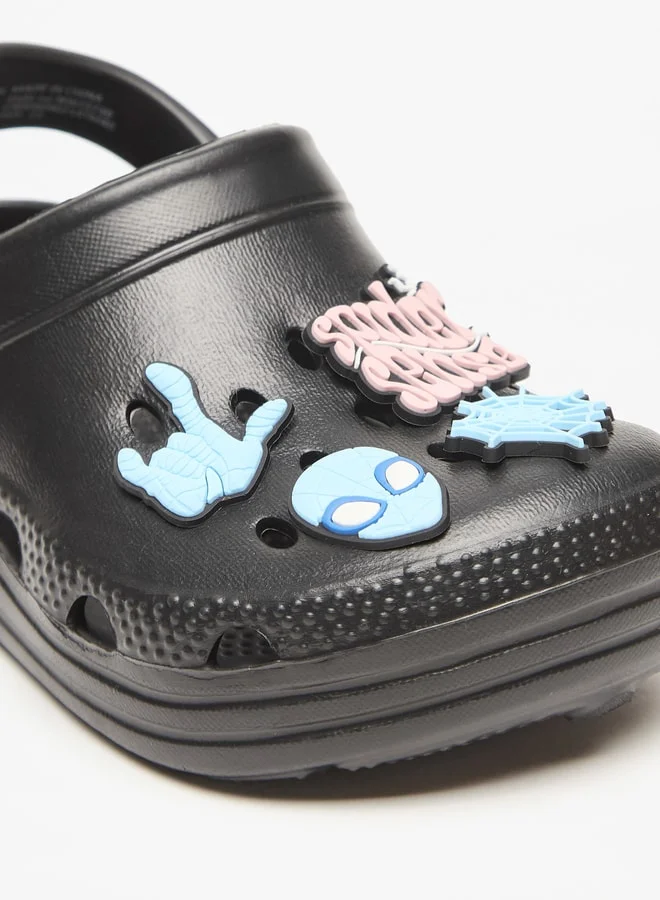 مارفل Boys Marvel Spider-Man Clog with Applique Detail and Backstrap