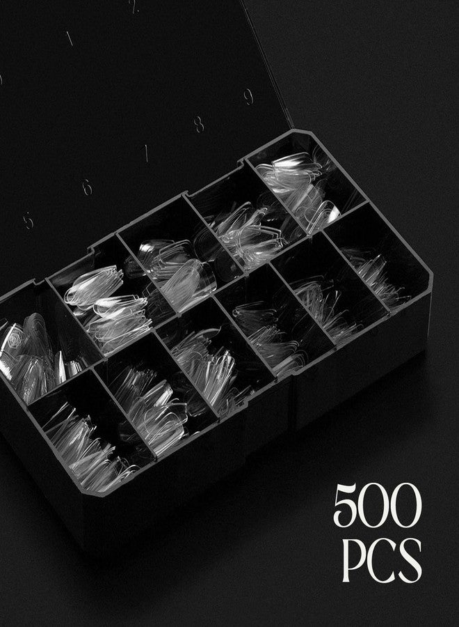 Aprés Gel-X® Sculpted Coffin Medium Tip Box | 500pc Gel-X Tips, 11 Sizes 00-9, Premium Quality - Image 3